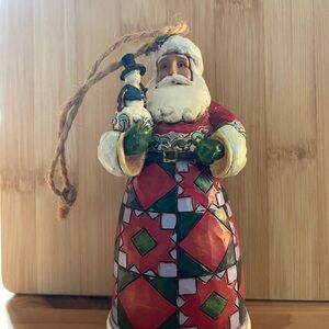 Jim Shore heartwood  creek Santa Claus Ornament 2012 - Multicolor